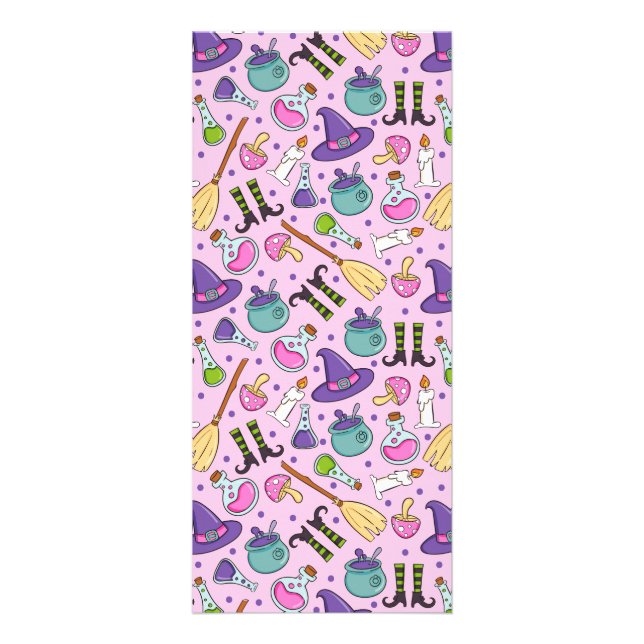 Halloween Pattern Werbekarte (Vorne)