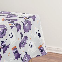 Halloween Patttern Beängstigende Geister und Monst Tischdecke