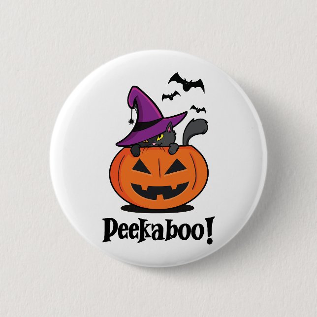 Halloween Peekaboo Button (Vorderseite)