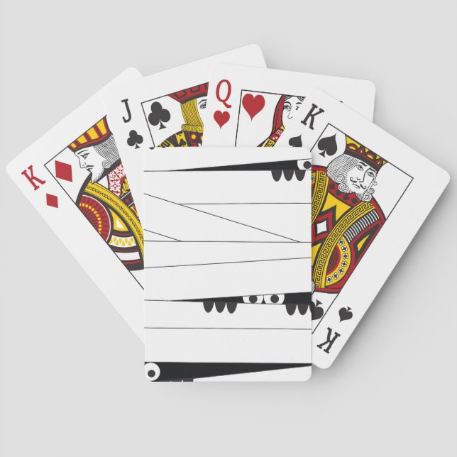 Halloween Peeking Mummy Spielkarten (Rückseite)