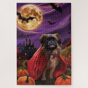 Halloween Pekingese Vampire Pumpkins Beängstigend