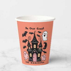 Halloween Personalisiert sei unser Spuk Haus Pappbecher
