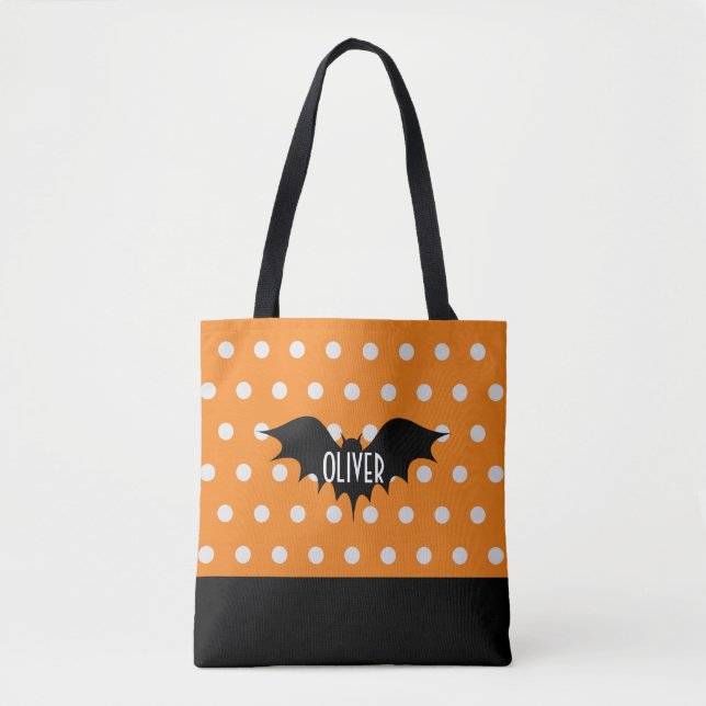 Halloween personalisiert Trick oder Treatongramm Tasche (Vorderseite)
