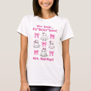 Halloween Personalisiertes Lehrer FaBOOless T-Shirt