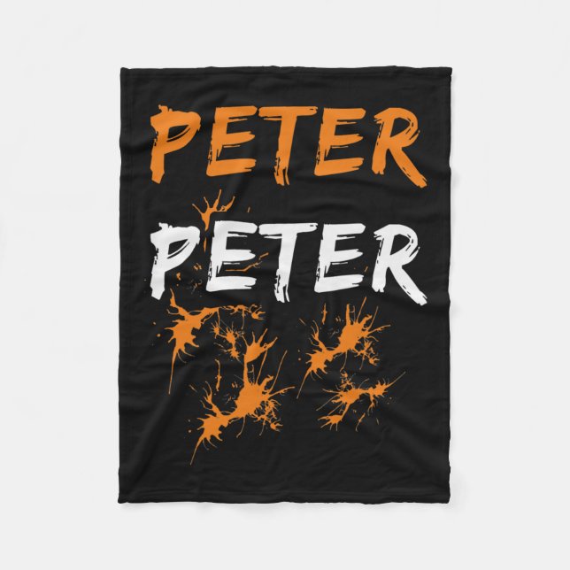 Halloween Peter Pumpkin Eater Kostümpaare Fleecedecke (Vorderseite)