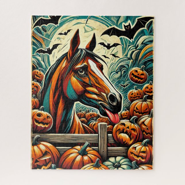 Halloween Pferd 500 Piece Puzzle (Vertikal)