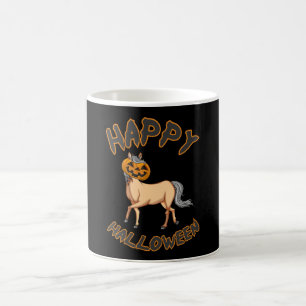 Halloween Pferde Pumpkin Horror Geschenk Idee Kaffeetasse