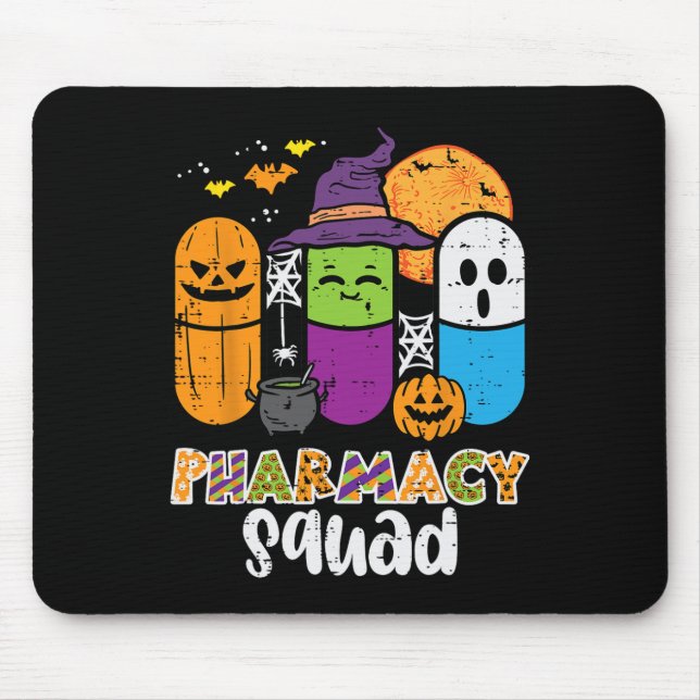 Halloween Pharmacy Squad PIlls Costume Pharmacist Mousepad (Vorne)