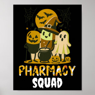 Halloween Pharmacy Squad Pills Kostümpharmaktin Poster