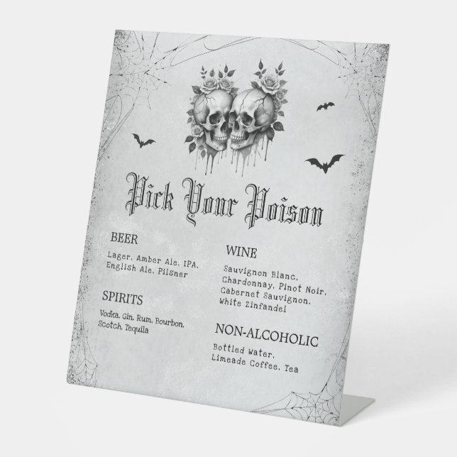 Halloween Pick Dein Gift-Bar Sockelschild (Vorderseite)