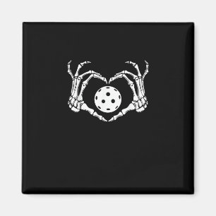 Halloween Pickle Skeleton Herz Hände Magnet