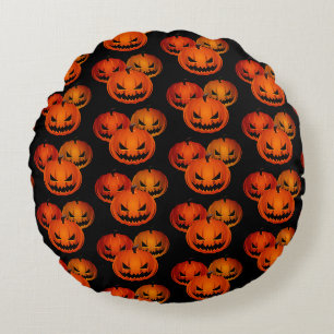 Halloween Pillow Beängstigend Pumpkins Rundes Kissen