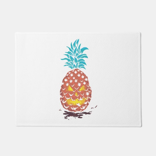Halloween Pineaple Fußmatte (Vorderseite)