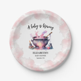Halloween Pink Baby ist eine Baby-Dusche Pappteller