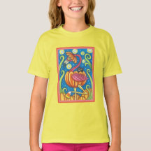 HALLOWEEN PINK FLAMINGO & SCHWARZE KATZE IN PUMPKI