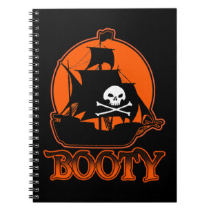 Halloween Pirate Hintern Notizblock
