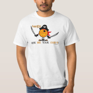 Halloween-Piraten-Kürbis T-Shirt