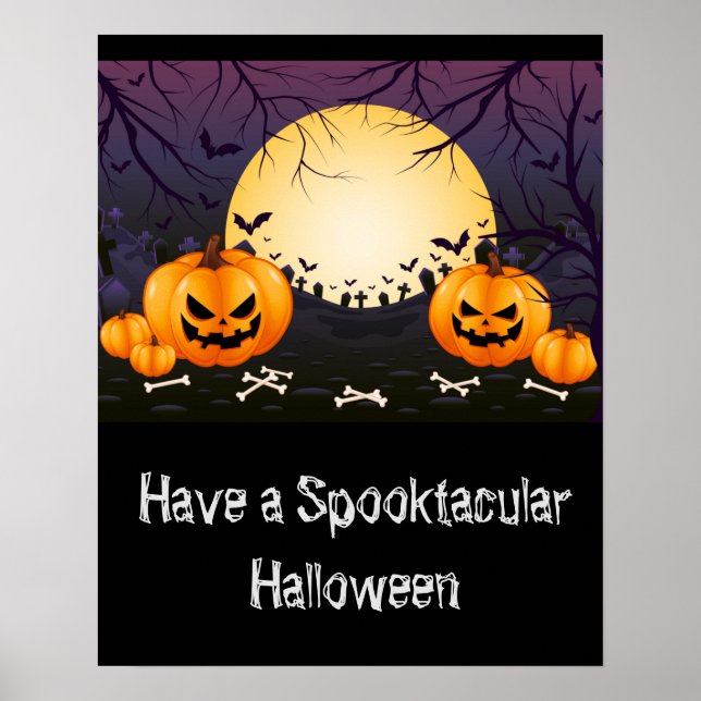 Halloween-Plakat Poster (Vorne)