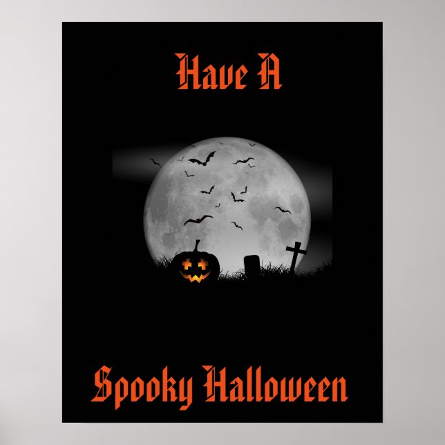 Halloween-Plakat Poster (Vorne)