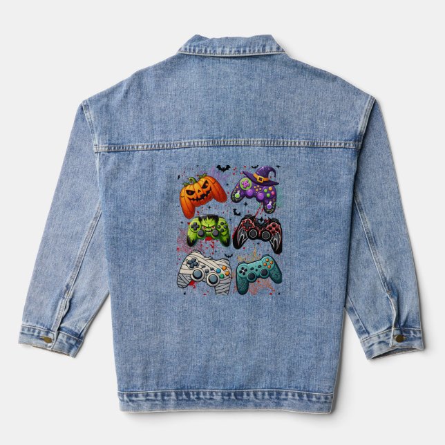Halloween Player Jeansjacke (Rückseite)