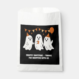 Halloween Playful White Ghost Black Festive  Geschenktütchen
