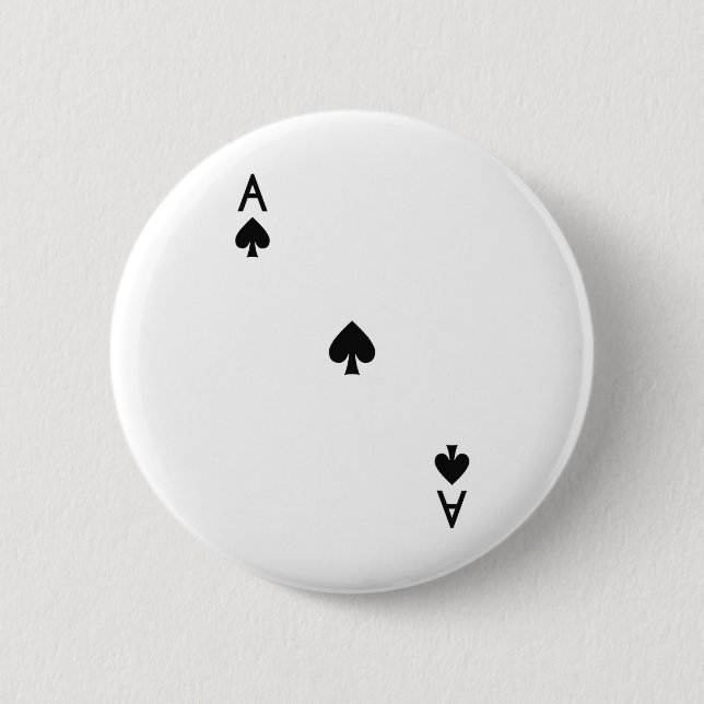 Halloween-Playin der Königsflush-Kostüme Button (Vorderseite)