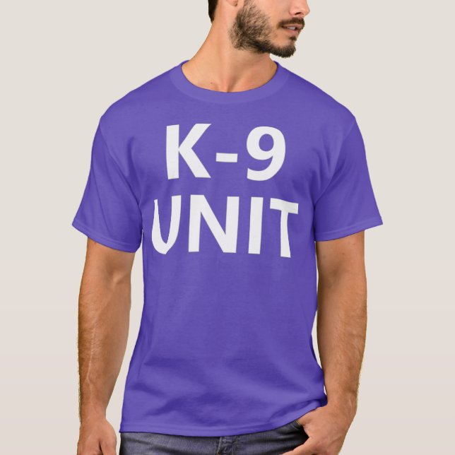 Halloween Police K9 Unit Dog Polizist Uniformes Ko T-Shirt (Vorderseite)