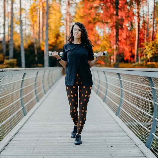 Halloween Polka Dot Pattern Leggings (Von Creator hochgeladen)