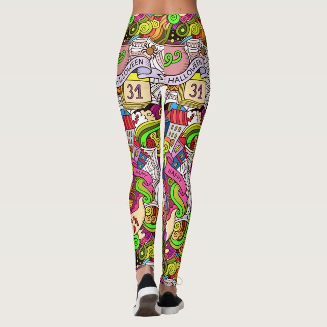 Halloween Pop Fashion Leggings (Rückseite)