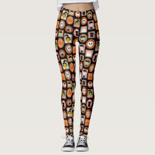 Halloween Portraits Niedlich illustriert Leggings