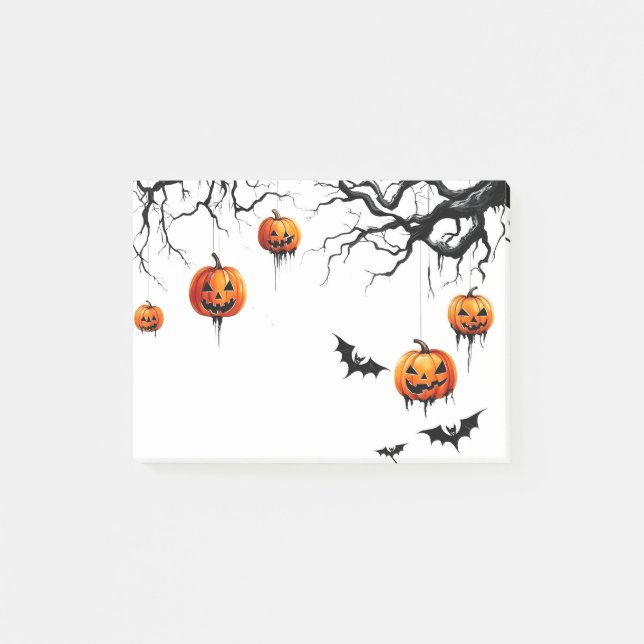 Halloween Post-it-Notizen Post-it Klebezettel (Vorderseite)