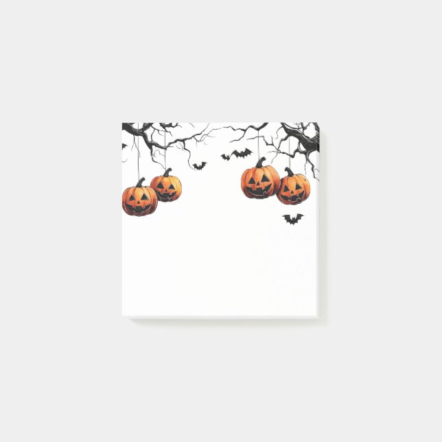 Halloween Post-it-Notizen Post-it Klebezettel (Vorderseite)