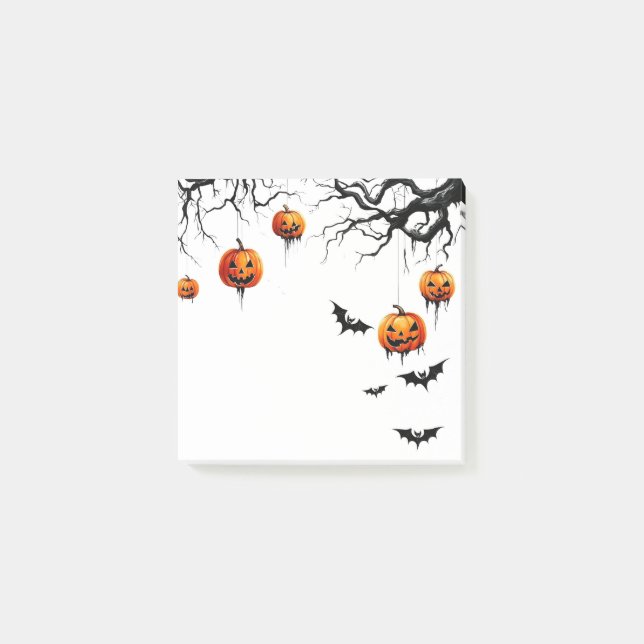 Halloween Post-it-Notizen Post-it Klebezettel (Vorderseite)