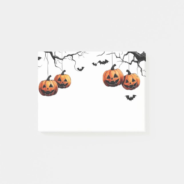 Halloween Post-it-Notizen Post-it Klebezettel (Vorderseite)