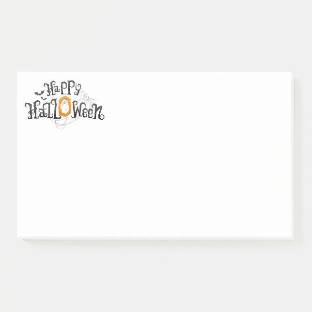 Halloween-Post-Notizen Post-it Klebezettel (Vorderseite)