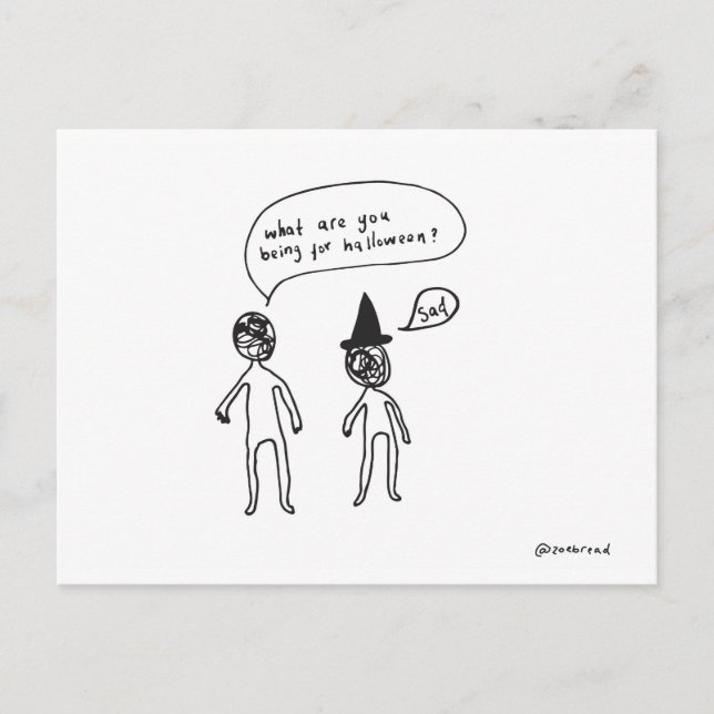halloween postcard postkarte (Vorderseite)