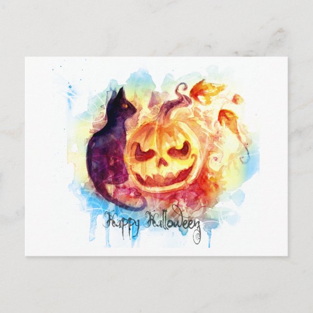 HALLOween Postcard Postkarte (Vorderseite)