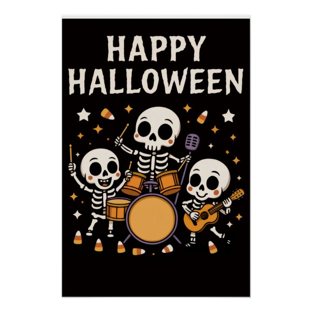 Halloween Poster - Spooky, Fun & Festivals Kunst (Vorderseite)
