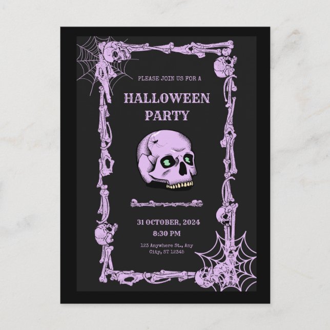 Halloween Postkarte (Vorderseite)