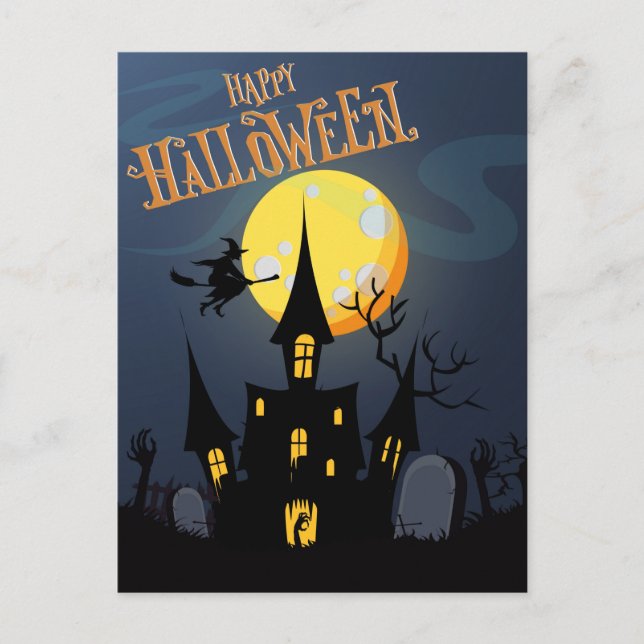 Halloween Postkarte (Vorderseite)