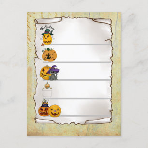 Halloween Postkarte