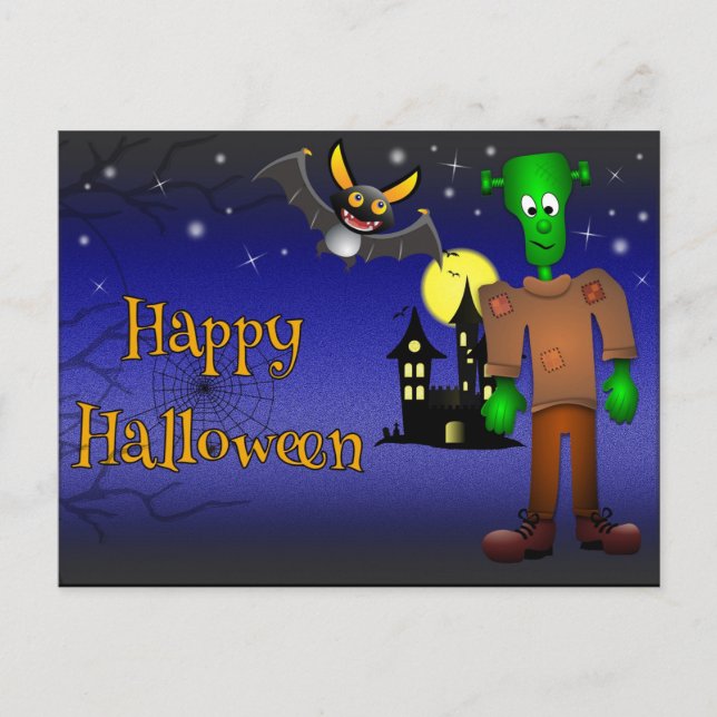 Halloween Postkarte (Vorderseite)