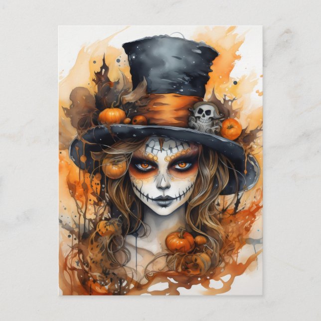 Halloween Postkarte (Vorderseite)