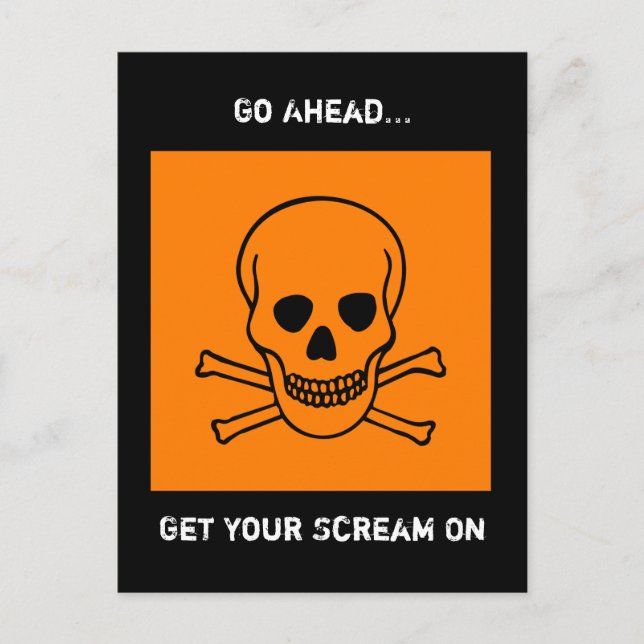 Halloween Postkarte (Vorderseite)