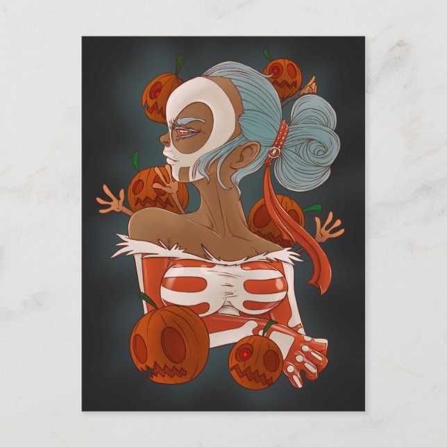 Halloween Postkarte (Vorderseite)