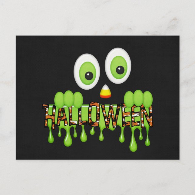 Halloween Postkarte (Vorderseite)