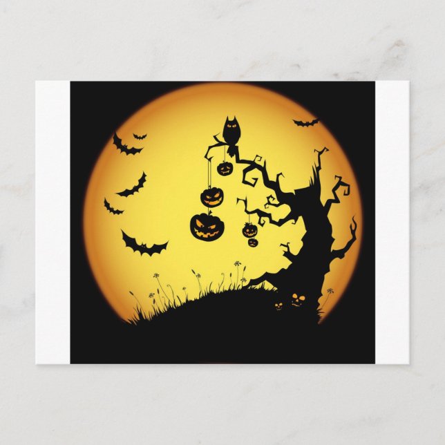 Halloween Postkarte (Vorderseite)