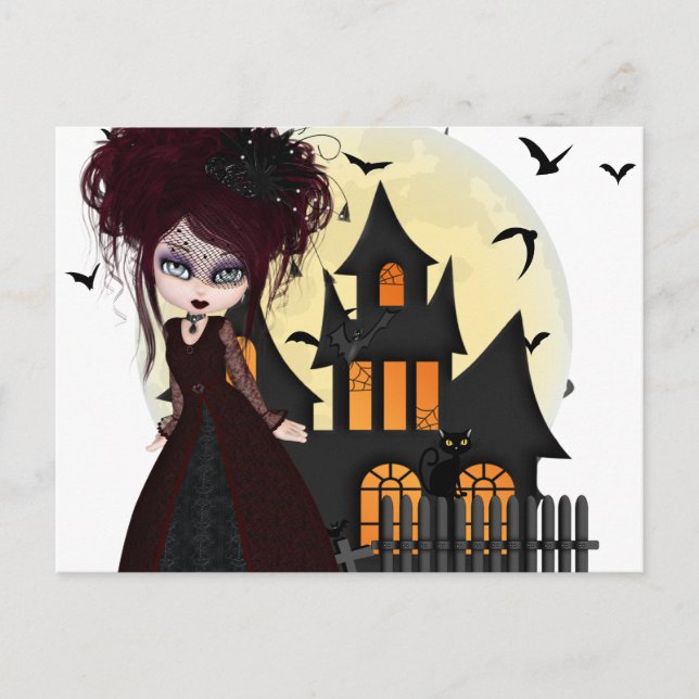 Halloween Postkarte (Vorderseite)
