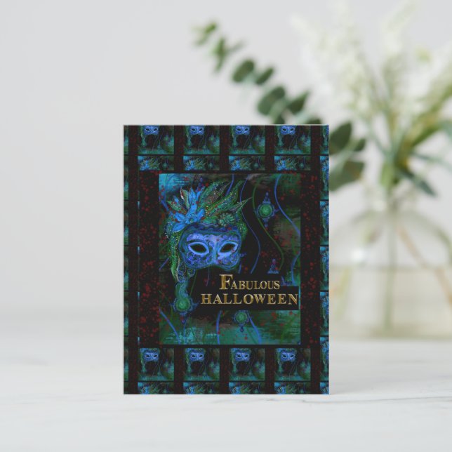 Halloween  postkarte (Stehend Vorderseite)