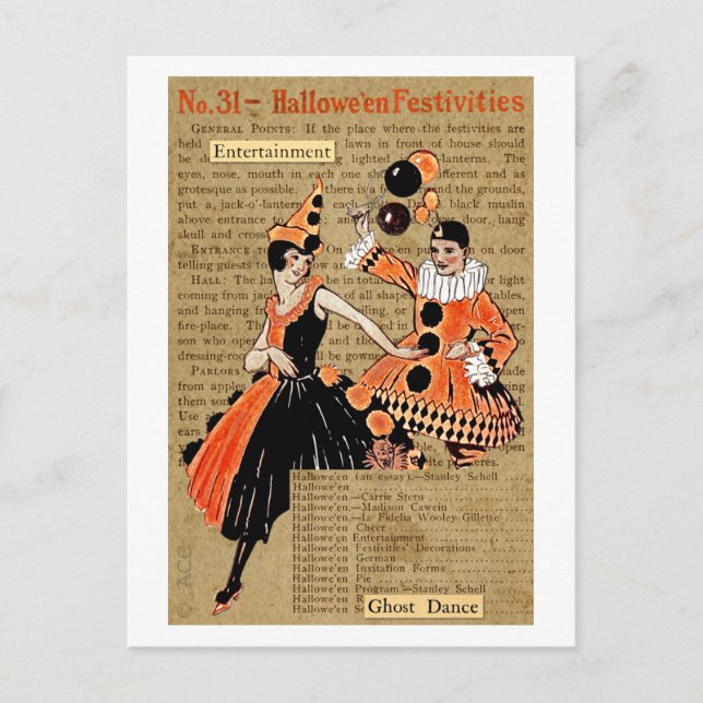 Halloween Postkarte (Vorderseite)